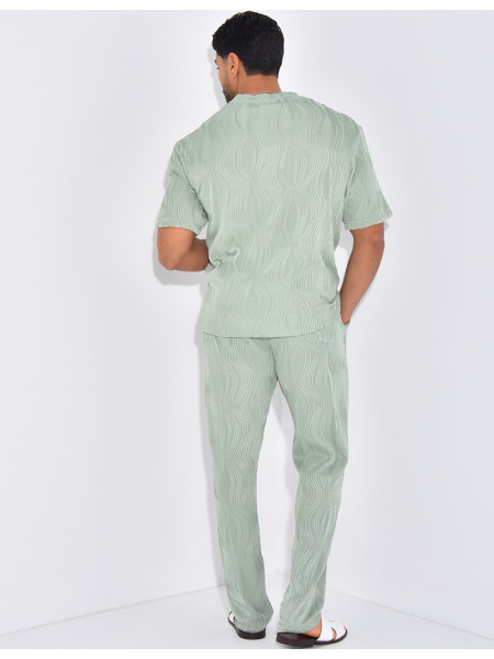 Ensemble plissé pantalon et t-shirt