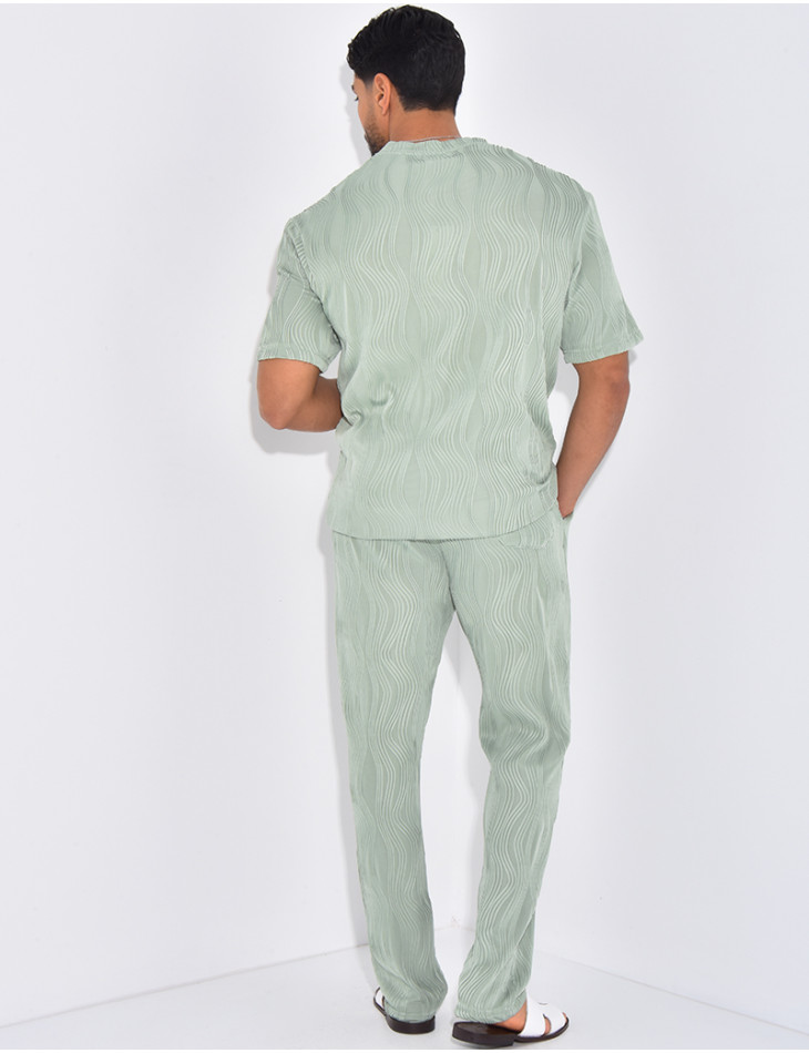 Ensemble plissé pantalon et t-shirt