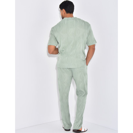 Ensemble plissé pantalon et t-shirt