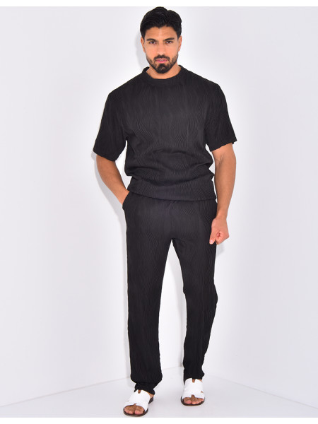Ensemble plissé pantalon et t-shirt