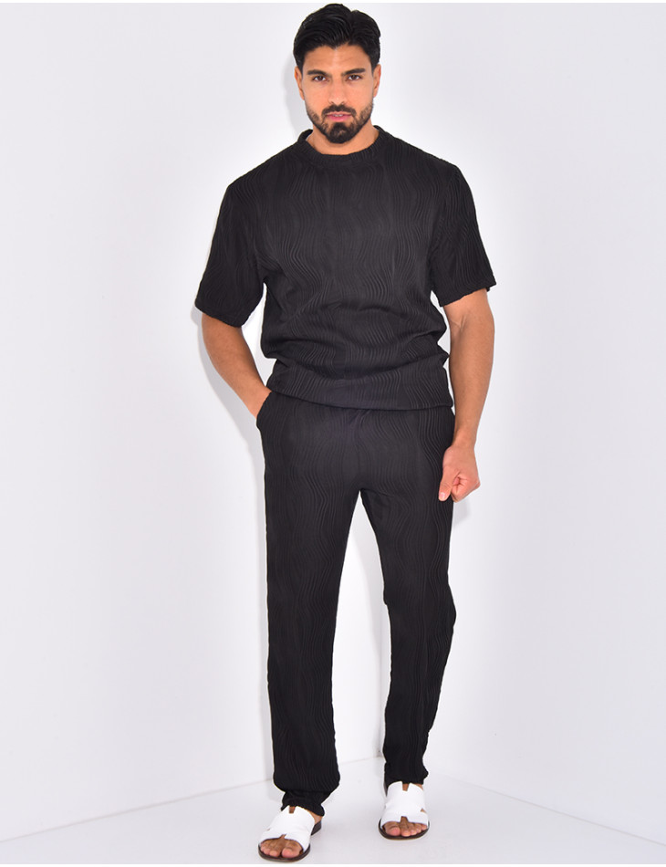 Ensemble plissé pantalon et t-shirt