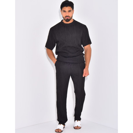 Ensemble plissé pantalon et t-shirt