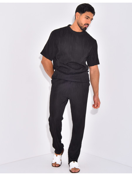 Ensemble plissé pantalon et t-shirt