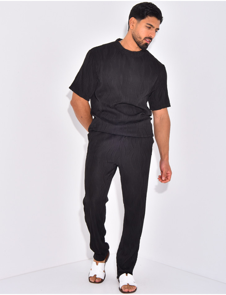 Ensemble plissé pantalon et t-shirt