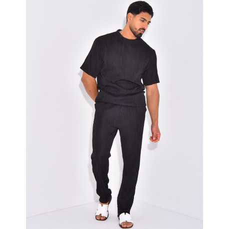 Ensemble plissé pantalon et t-shirt