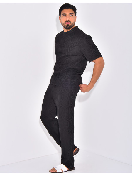 Ensemble plissé pantalon et t-shirt
