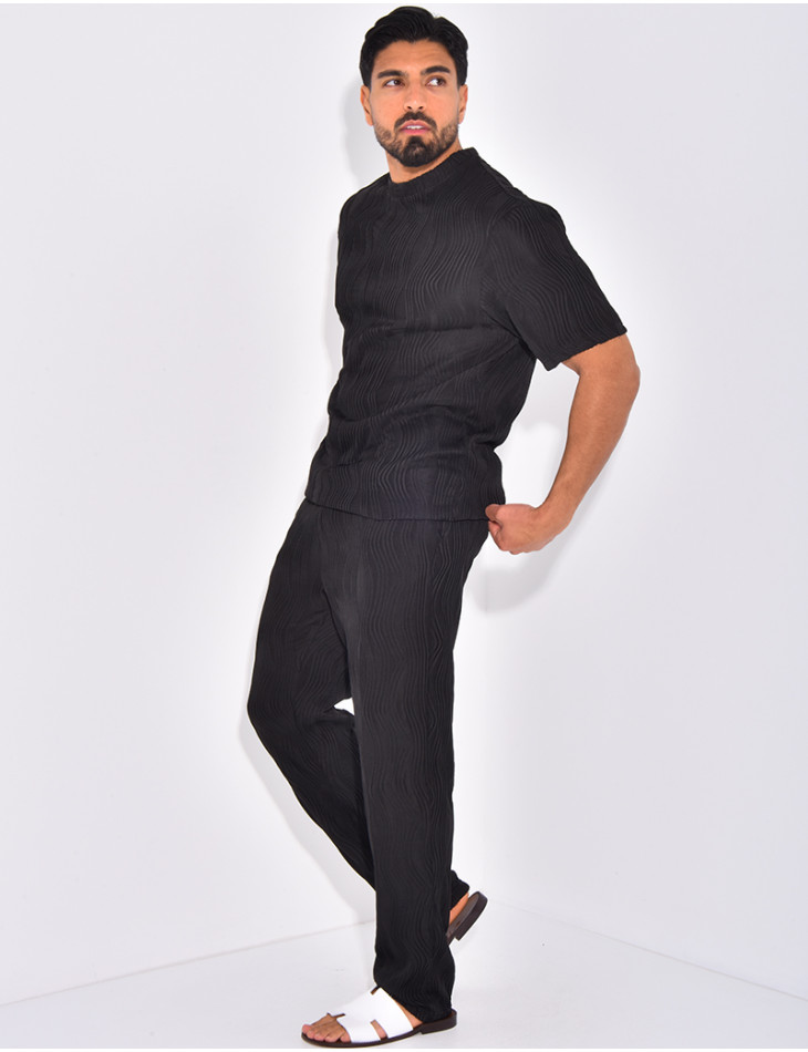 Ensemble plissé pantalon et t-shirt
