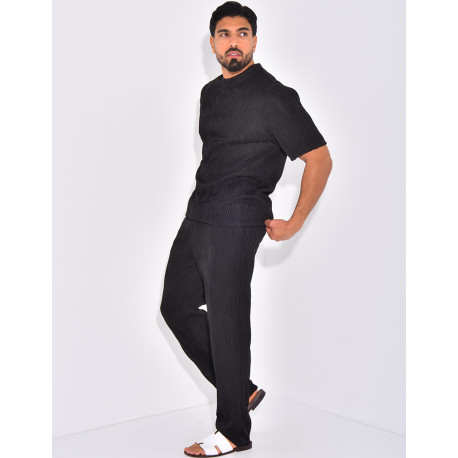 Ensemble plissé pantalon et t-shirt