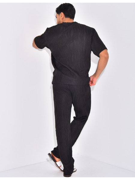 Ensemble plissé pantalon et t-shirt