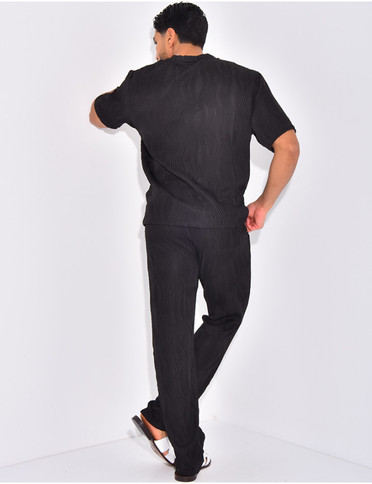 Ensemble plissé pantalon et t-shirt