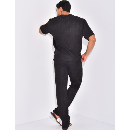 Ensemble plissé pantalon et t-shirt