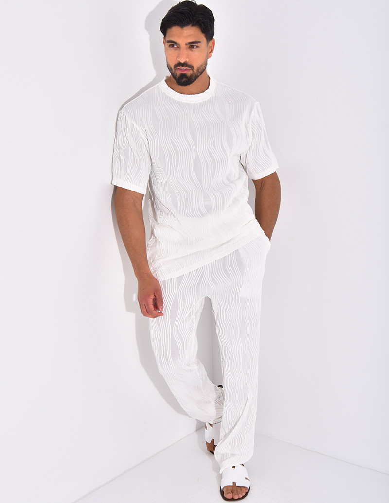 Ensemble plissé pantalon et...