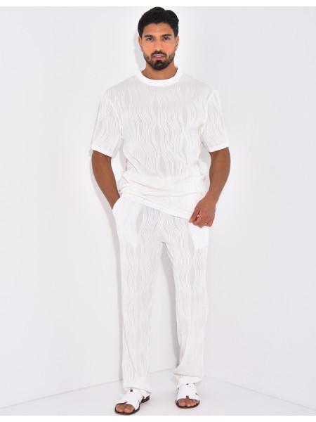 Ensemble plissé pantalon et t-shirt