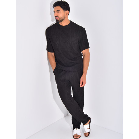 Ensemble plissé pantalon et t-shirt