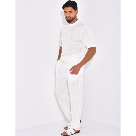 Ensemble plissé pantalon et t-shirt