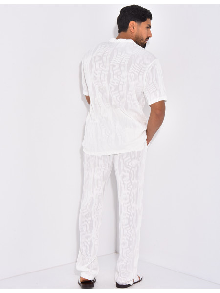 Ensemble plissé pantalon et t-shirt