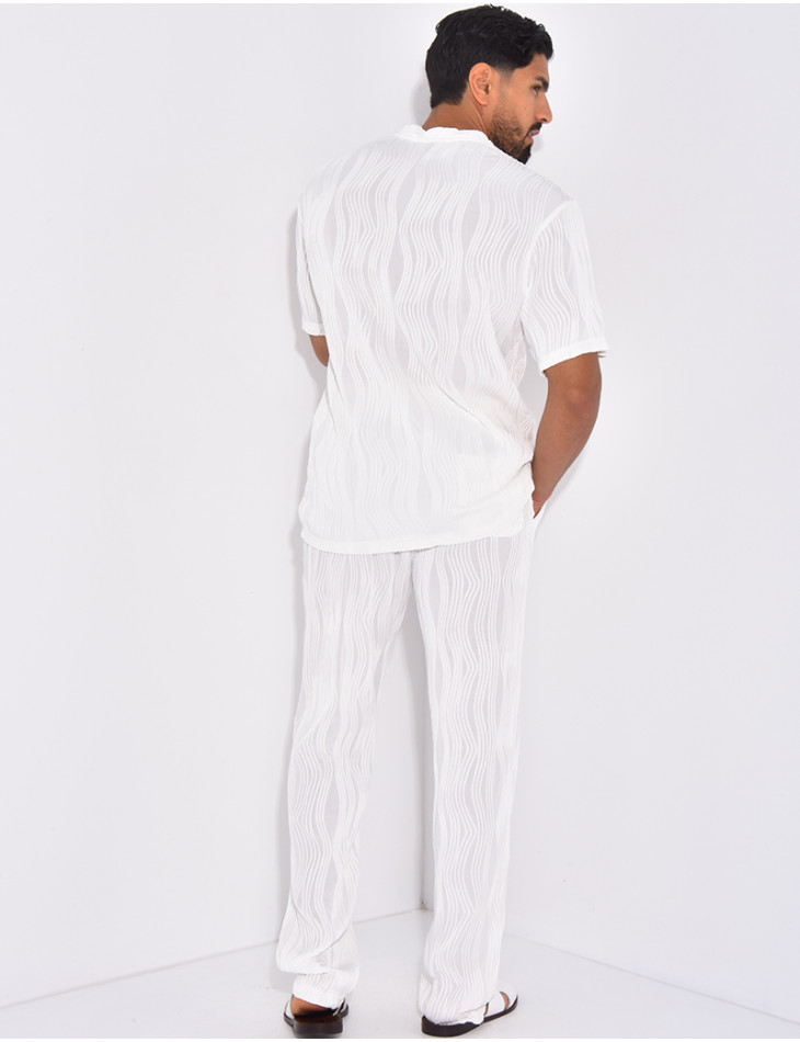 Ensemble plissé pantalon et t-shirt
