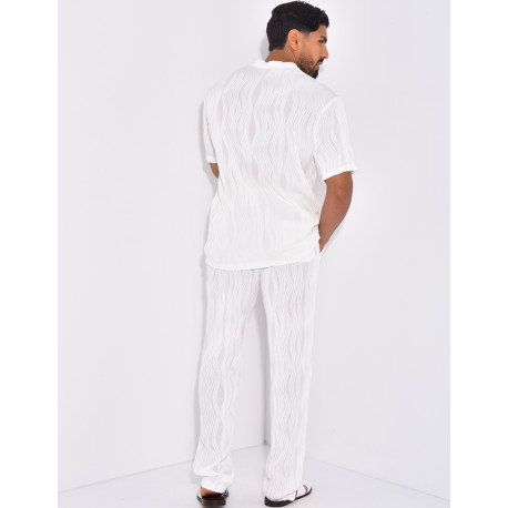 Ensemble plissé pantalon et t-shirt