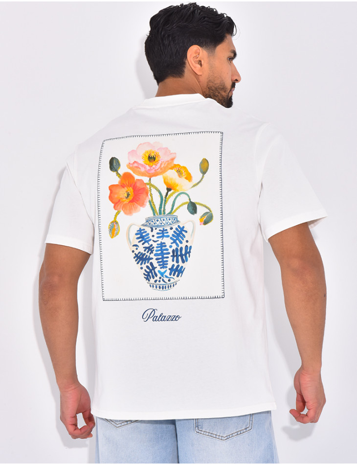 T-shirt "Palazzo" fleurs & vase