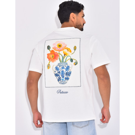 T-shirt "Palazzo" fleurs & vase