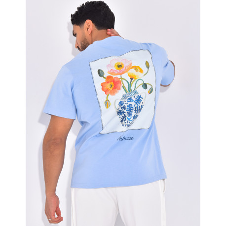 T-shirt "Palazzo" fleurs & vase