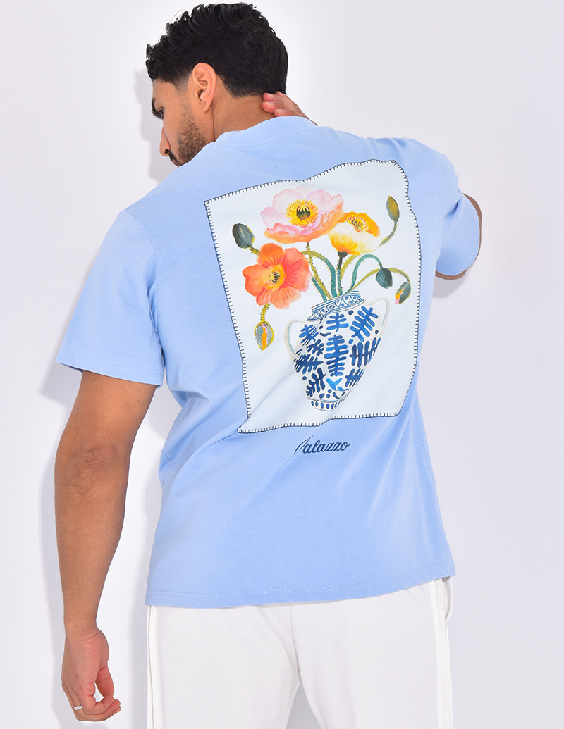 T-shirt "Palazzo" fleurs &...