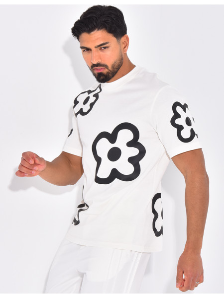 T-shirt imprimé fleurs