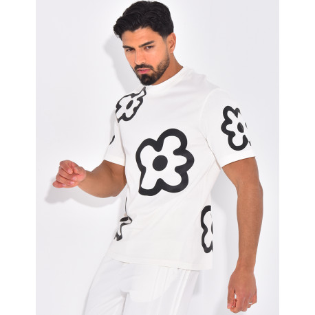 T-shirt imprimé fleurs