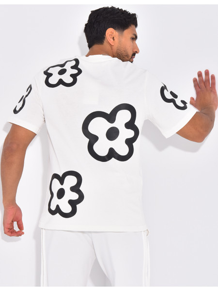 T-shirt imprimé fleurs