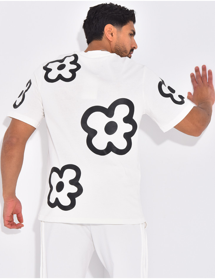 T-shirt imprimé fleurs