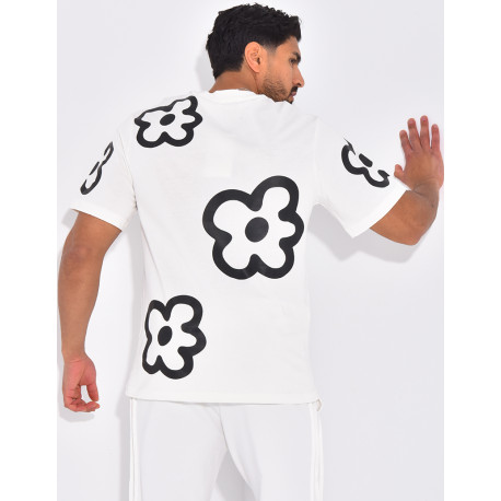 T-shirt imprimé fleurs