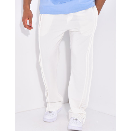 Pantalon homme à coutures apparentes