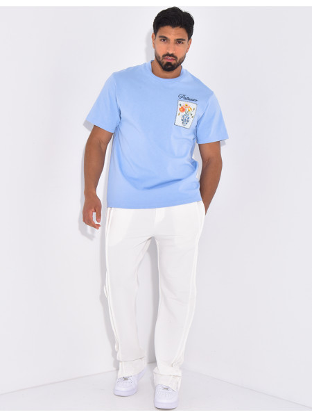 Pantalon homme à coutures apparentes