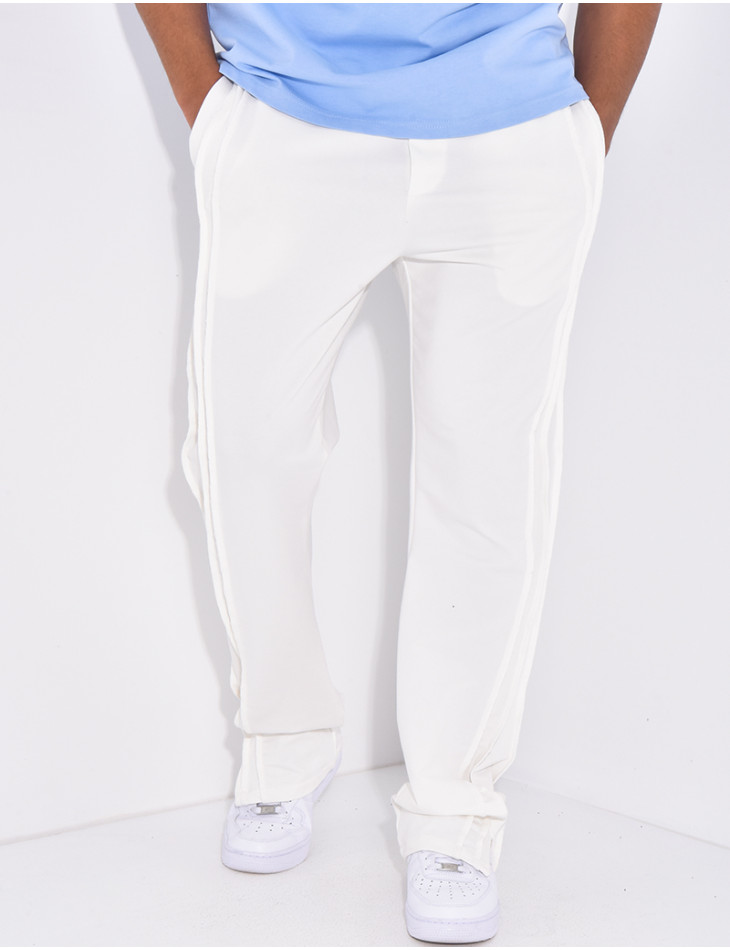 Pantalon homme à coutures apparentes