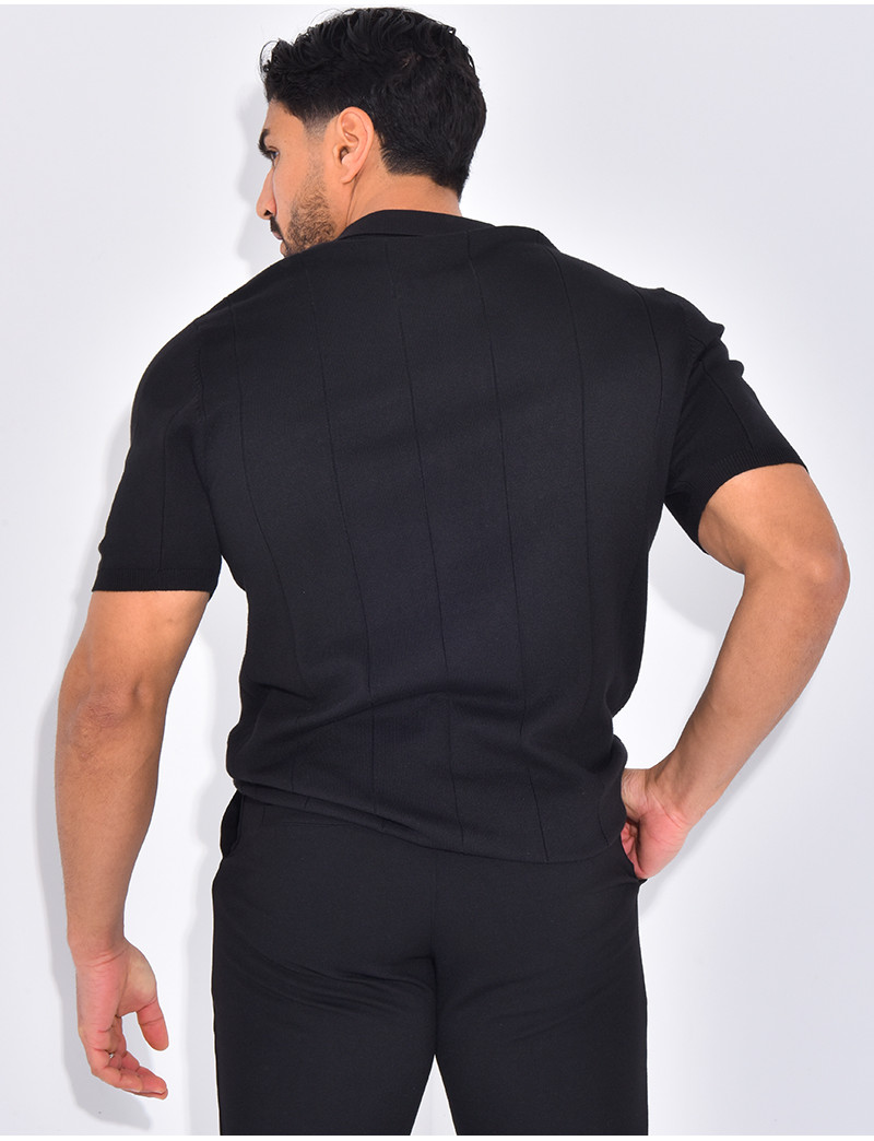 Noir HOMME T-Shirt Basique De Qualité Supérieure À Col Ras Du Cou Coupe