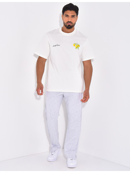 Pantalon homme à coutures apparentes