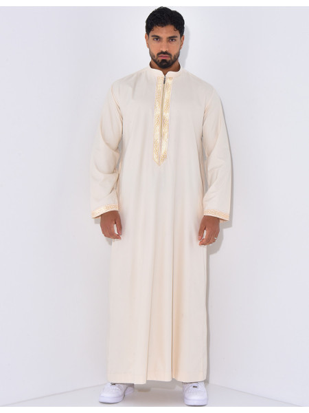 Qamis à fermeture éclaire