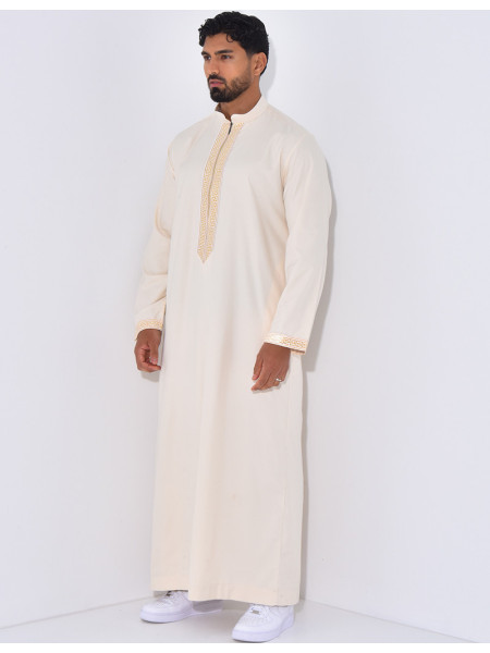 Qamis à fermeture éclaire