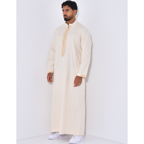 Qamis à fermeture éclaire