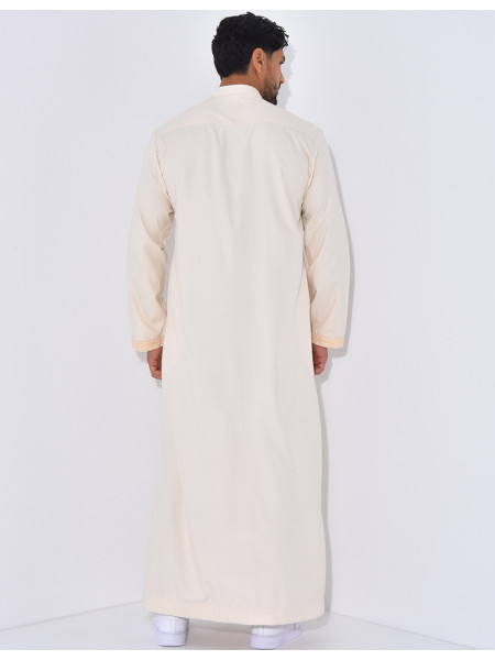 Qamis à fermeture éclaire