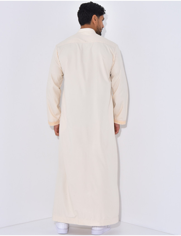 Qamis à fermeture éclaire