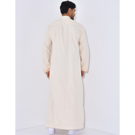 Qamis à fermeture éclaire