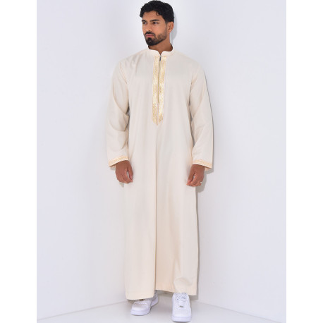 Qamis à fermeture éclaire