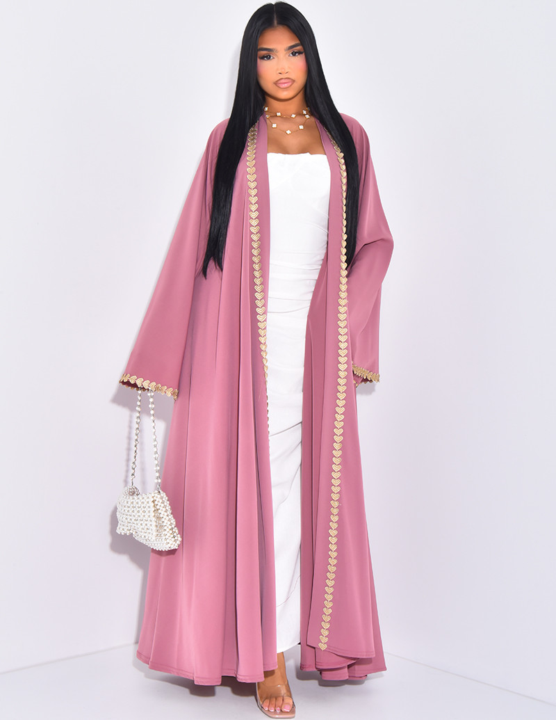 Kimono with embroidered...