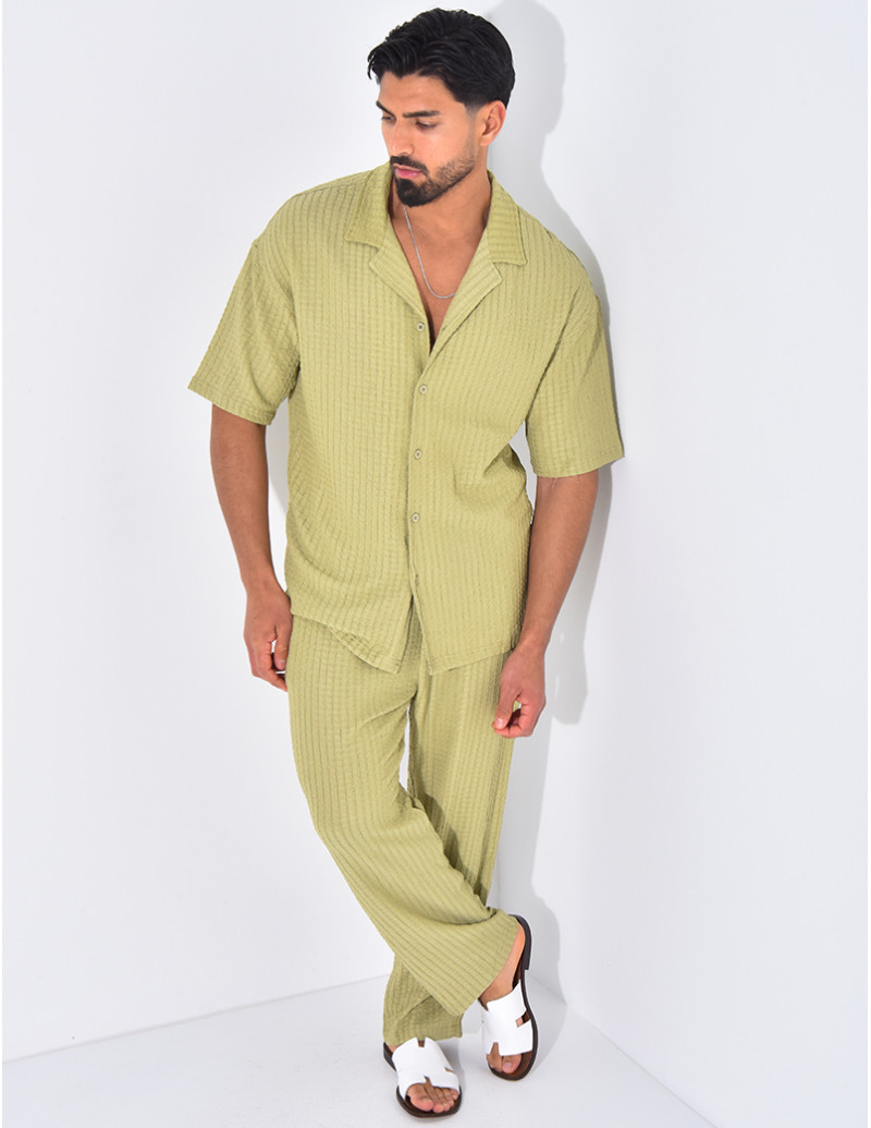 Ensemble texturé pantalon...