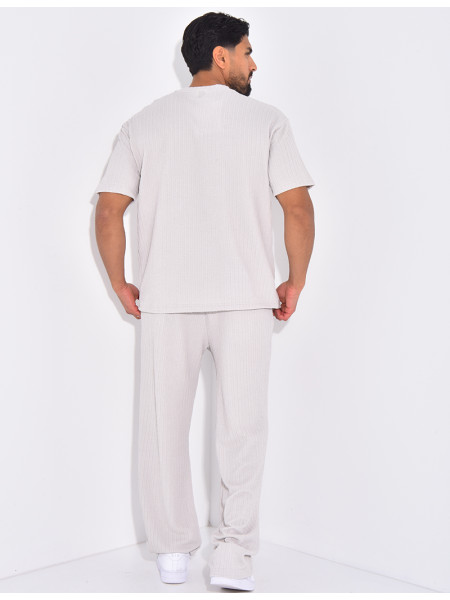 Ensemble texturé pantalon et t-shirt