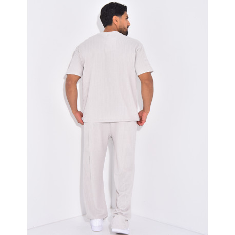 Ensemble texturé pantalon et t-shirt