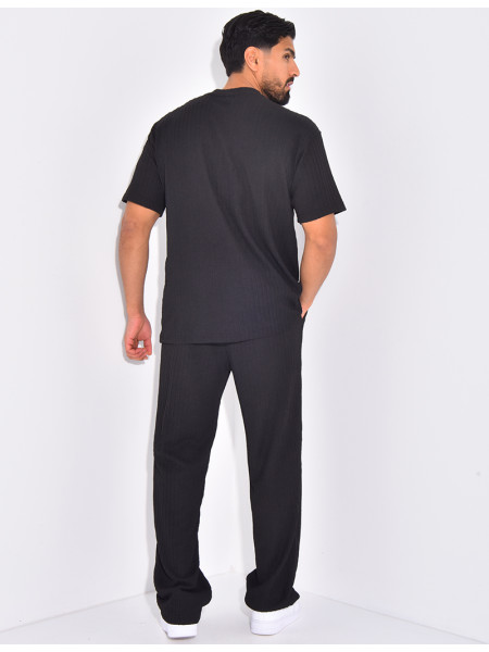 Ensemble texturé pantalon et t-shirt