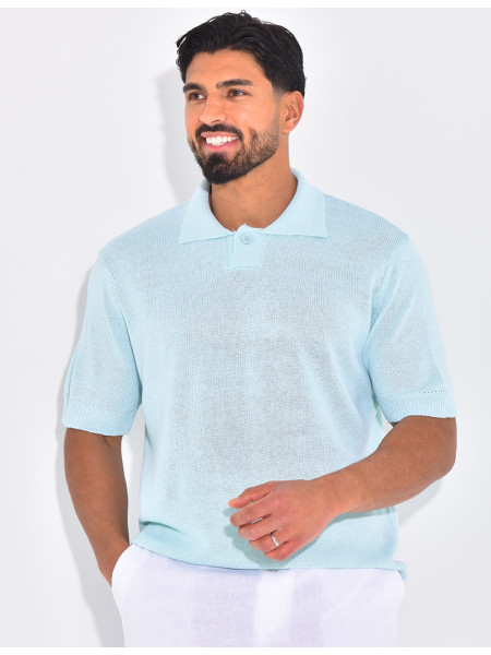 Polo manches courtes en maille