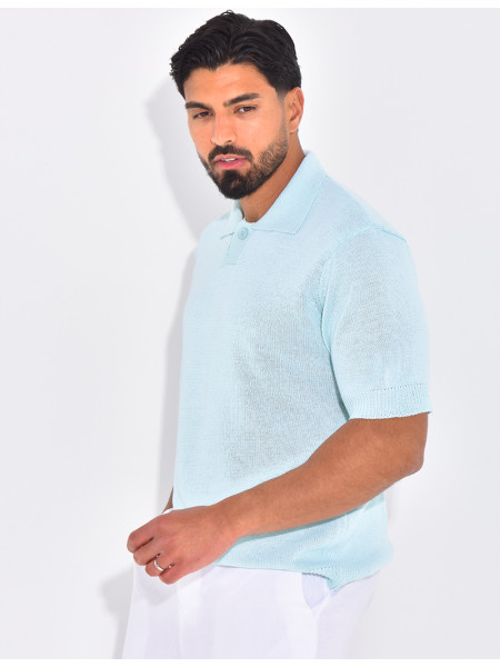 Polo manches courtes en maille